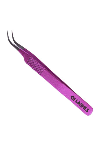 Volumen Pinzette gebogen rosa
