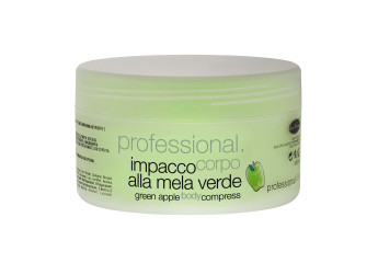 Körperpackung mit grünem Apfel / Impacco corpo alla mela verde