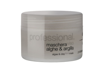 Maske mit Seetang und Ton / Maschera viso alghe & argilla 