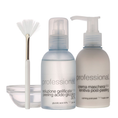 Peeling mit 30% Glykolsäure - 12 Behandlungen / Kit acido glicolico (125ml+125ml) kit 12 tratt Peeling mit 30% Glykolsäure - 12 Behandlungen / Kit acido glicolico (125ml+125ml) kit 12 tratt